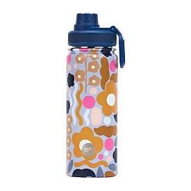 Stainless Steel Drink Bottle Floral Puzzle 