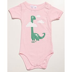 HEAD IN THE CLOUDS PINK BABY ONESIE