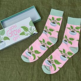 You Grow Girl - Boxed Jacquard Socks