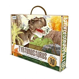 3D TYRANNOSAURUS CONSTRUCTION AND BOOK SET MODEL THE AGE OF THE DINOSAURS