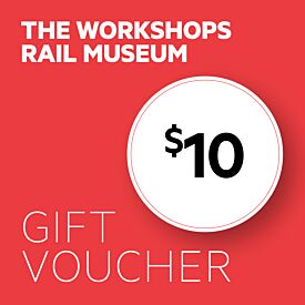 The Workshops Rail Museum $10 Gift Voucher