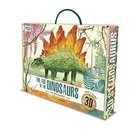 3D STEGASAURUS CONSTRUCTION AND BOOK SET MODEL THE AGE OF THE DINOSAURS