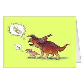 Toothy Grin Greeting Card – All Occasion Einiosaurus