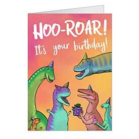 Toothy Grin Greeting Card – Birthday Dinosaurs