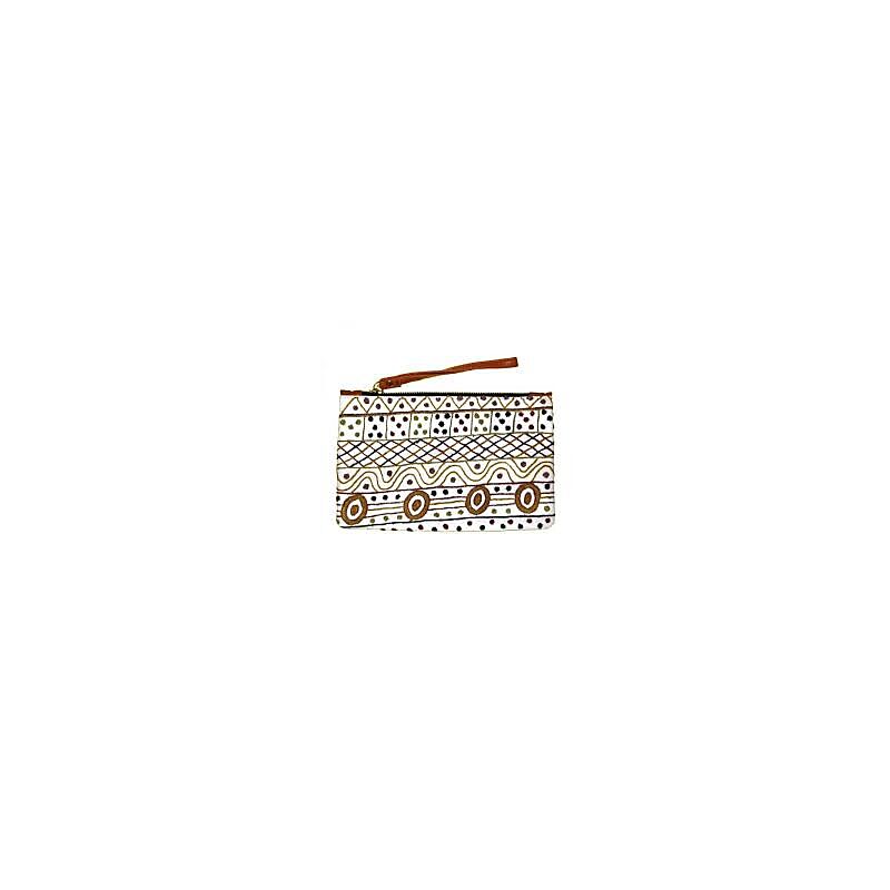 clutch with wrist strap