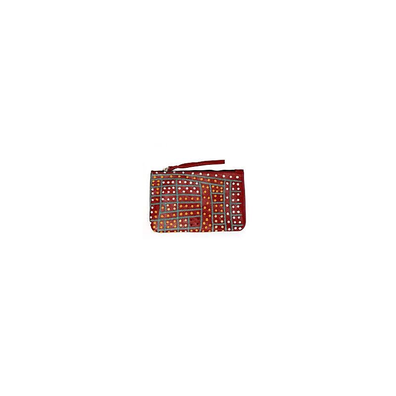 clutch with wrist strap